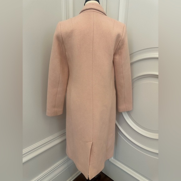 Banana Republic Blush Pink Double Breasted Wool Blend Coat (Size XS) - Picture 6 of 10